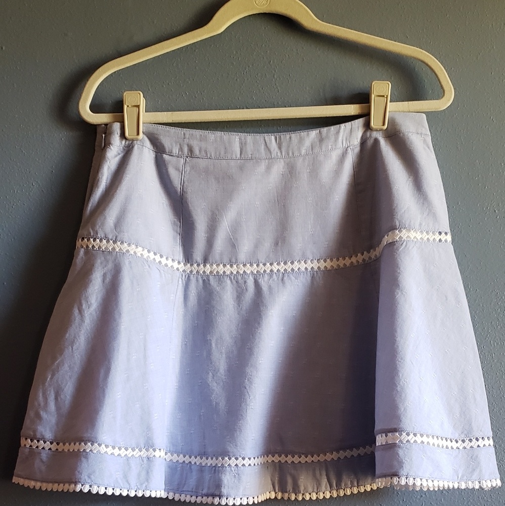 White House Black Market Blue Skirt NWT